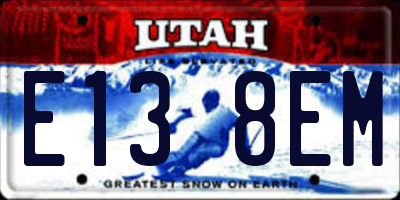 UT license plate E138EM