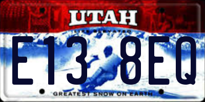 UT license plate E138EQ