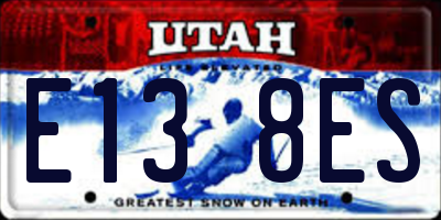 UT license plate E138ES