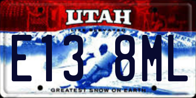 UT license plate E138ML