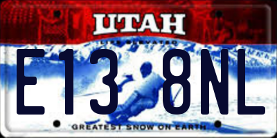 UT license plate E138NL