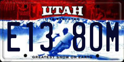 UT license plate E138OM