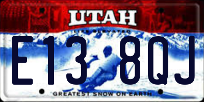 UT license plate E138QJ