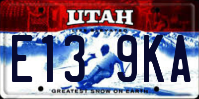 UT license plate E139KA