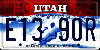 UT license plate E139OR