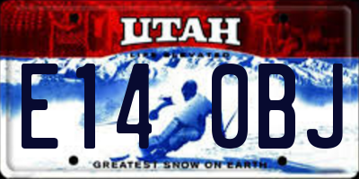 UT license plate E140BJ