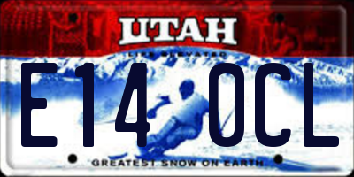 UT license plate E140CL