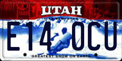 UT license plate E140CU