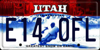 UT license plate E140FL