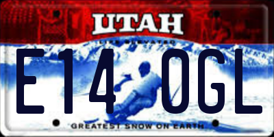 UT license plate E140GL