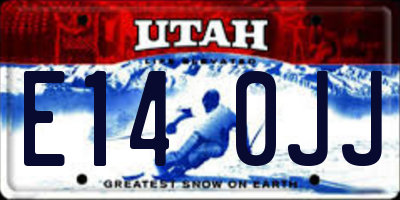 UT license plate E140JJ