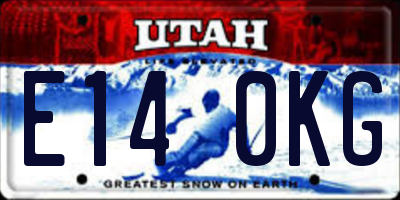 UT license plate E140KG