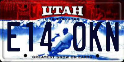 UT license plate E140KN
