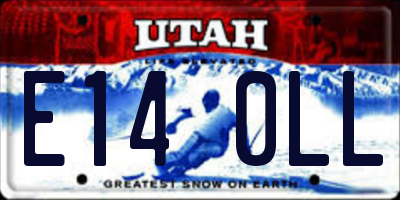 UT license plate E140LL