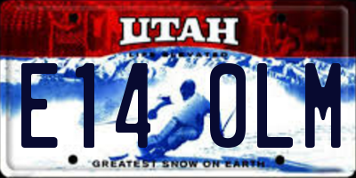 UT license plate E140LM