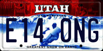 UT license plate E140NG