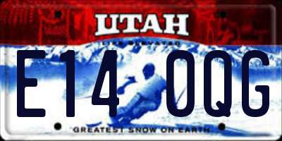 UT license plate E140QG