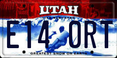 UT license plate E140RT