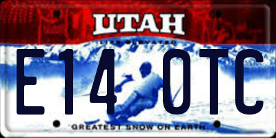 UT license plate E140TC