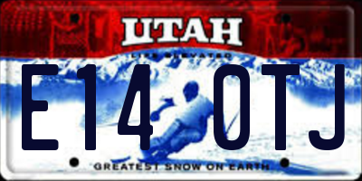 UT license plate E140TJ