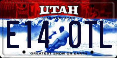 UT license plate E140TL