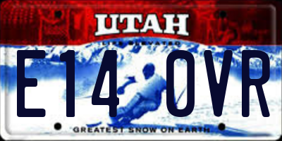 UT license plate E140VR