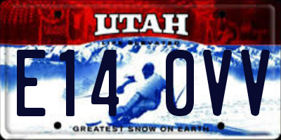 UT license plate E140VV