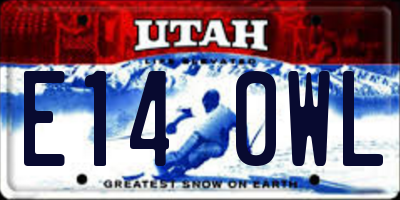 UT license plate E140WL