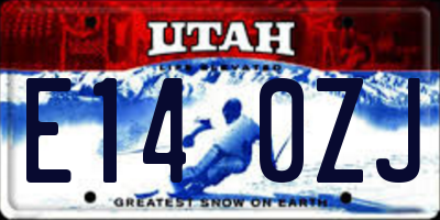 UT license plate E140ZJ