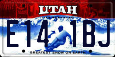 UT license plate E141BJ