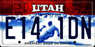 UT license plate E141DN