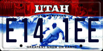 UT license plate E141EE