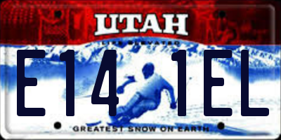 UT license plate E141EL