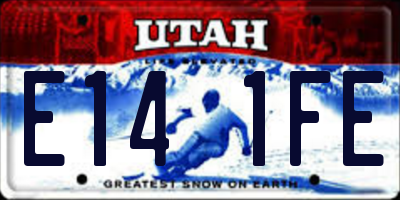 UT license plate E141FE