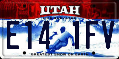 UT license plate E141FV