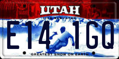 UT license plate E141GQ