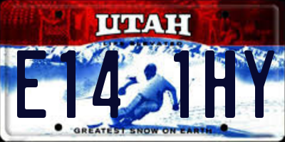 UT license plate E141HY