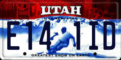 UT license plate E141ID