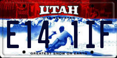 UT license plate E141IF