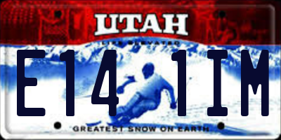 UT license plate E141IM