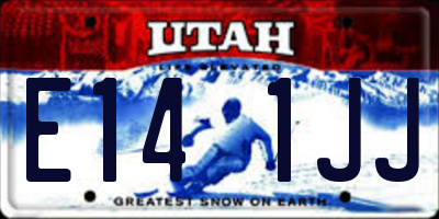 UT license plate E141JJ