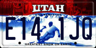 UT license plate E141JQ