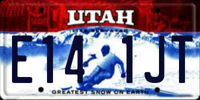 UT license plate E141JT