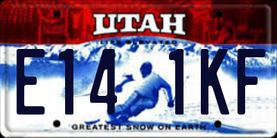 UT license plate E141KF