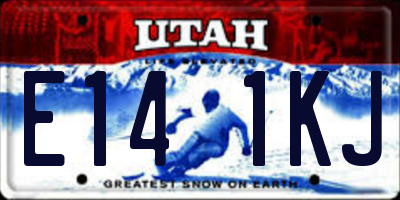 UT license plate E141KJ