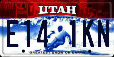 UT license plate E141KN