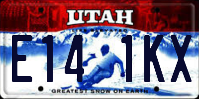 UT license plate E141KX