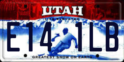 UT license plate E141LB