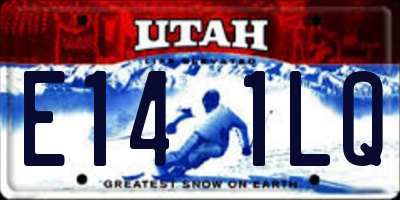 UT license plate E141LQ