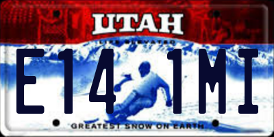 UT license plate E141MI